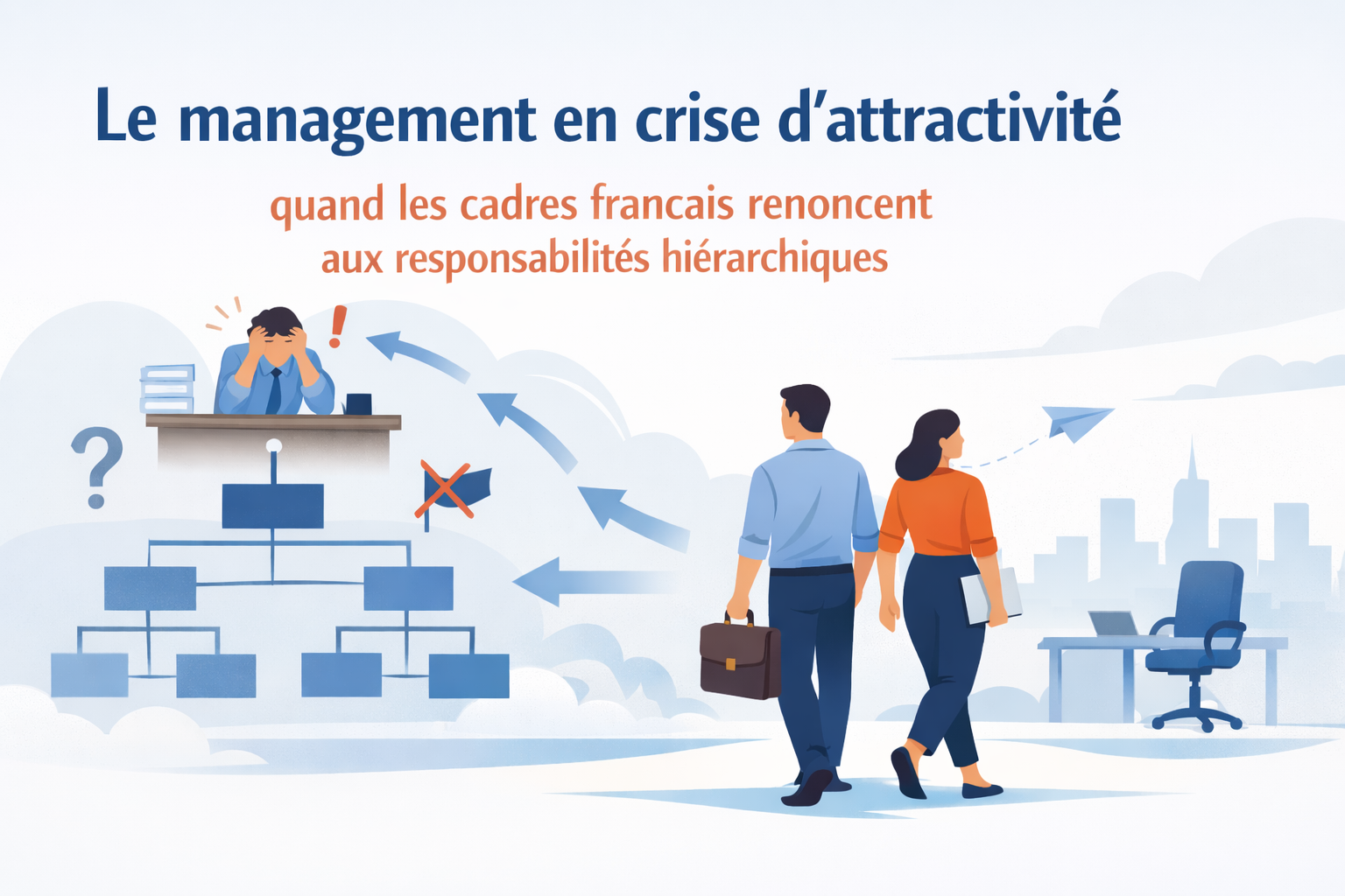 Le management en crise d'attractivité : quand les cadres français renoncent aux responsabilités hiérarchiques